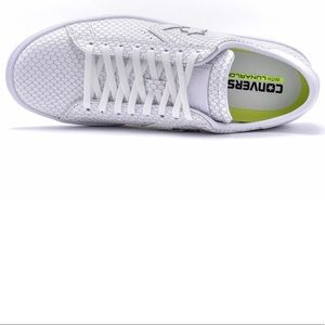 Converse leather white low top